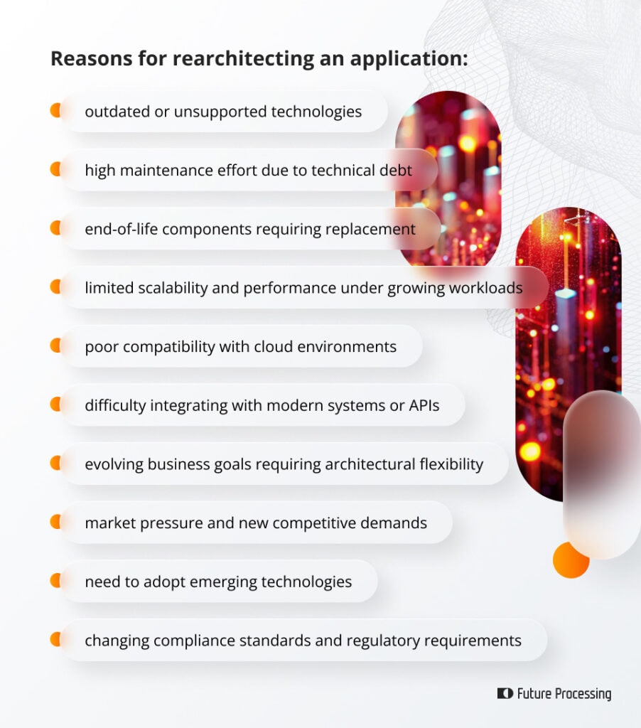 Rearchitecting: why you should redesign your application rearchitecting-reasons