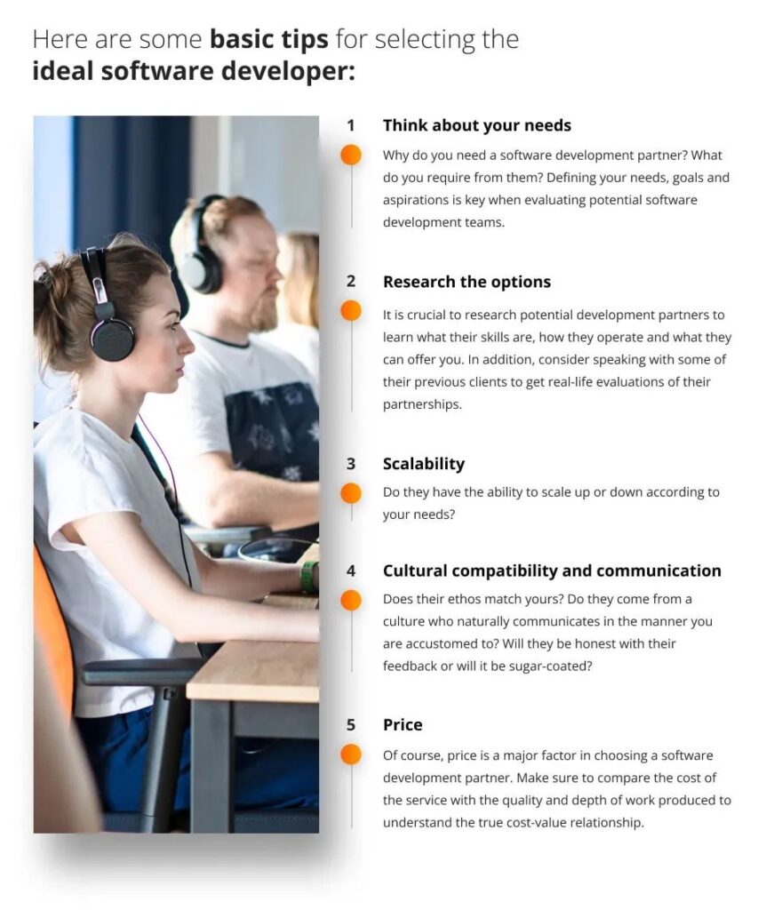Software development outsourcing: unlocking global talents for your business Top tips for choosing a software development company